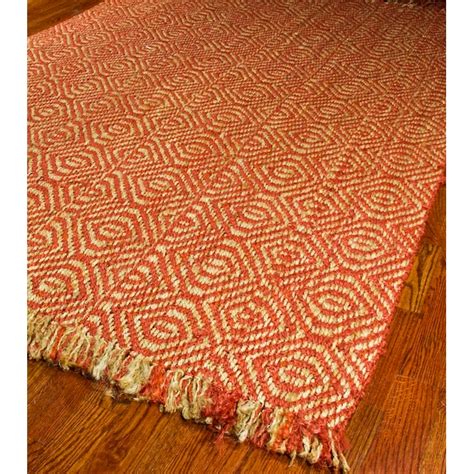 Safavieh Natural Fiber Dunewood 9 x 12 Jute Rust Indoor Geometric ...
