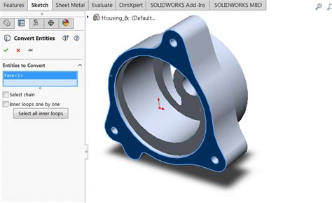 How to Convert Entities in a Single Part SolidWorks 的图像结果