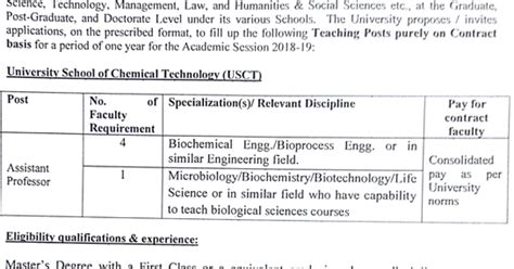 IPU BioProcess/Microbiology/Biochemistry Faculty Jobs (Contract) 2018 June