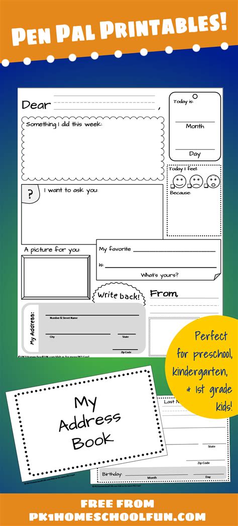 Pen Pal Kit Printables Snail Mail Kit Pen Pal Set Penpal | Etsy