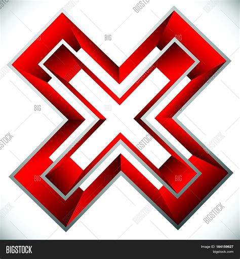 Red X Letter, X Shape Vector & Photo (Free Trial) | Bigstock