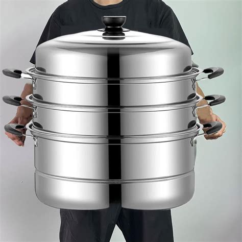 Amazon.com: Large Steamer Pot for Cooking,19inch Stainless Steel ...