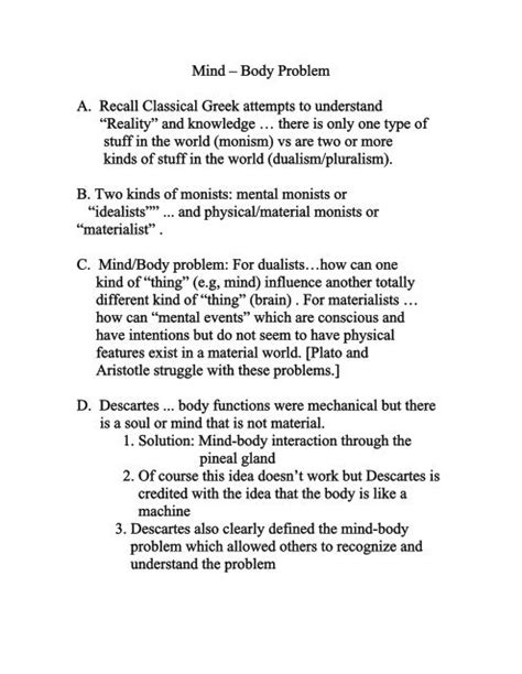 Image result for The Mind Body Problem Explained