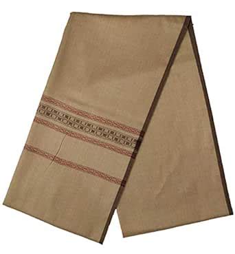 Buy Varun Cloth House Men's Woven Check Border Woollen Lohi/Shawl ...