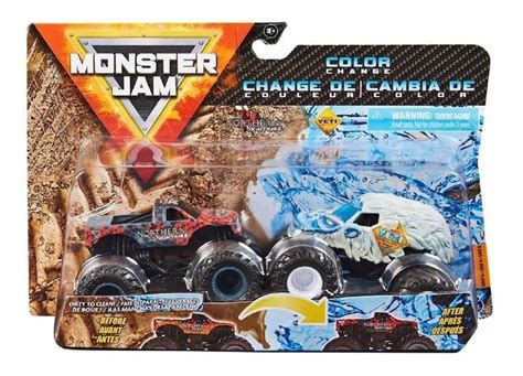 Ripley - AUTO NORTHERN NIGHTMARE Y YETI MONSTER JAM SET 2 VEHICULOS METÁLICOS ESCALA 1:64