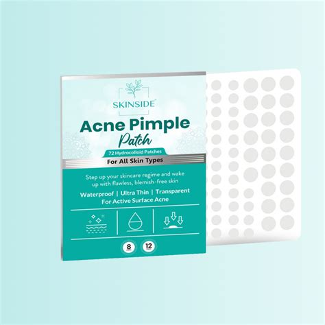 Skinside Acne Pimple Patches for Face | 72 Hydrocolloid Patches with 0. ...