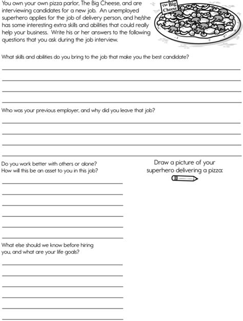 Interview Worksheet for Creative Writing 的图像结果