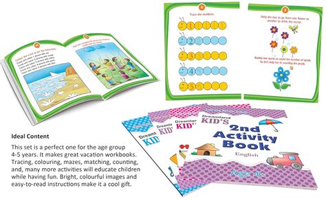 Kid’s 2nd Activity Book Set – 5 Educational Titles for Age 4+ | English ...