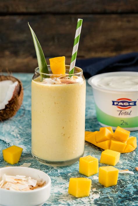 Mango pineapple coconut milk smoothie – Artofit