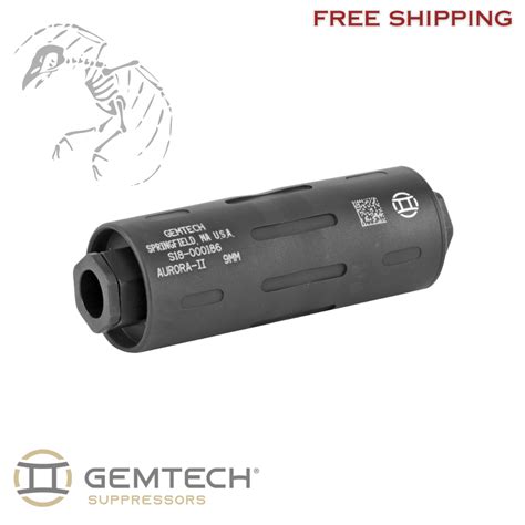 Gemtech Aurora II 9mm Pistol Suppressor