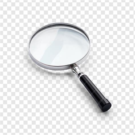 Premium PSD | Magnifying glass on transparency background psd