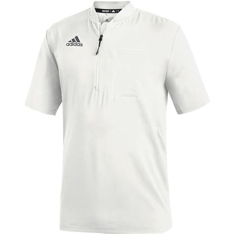 Adidas Men's Under The Lights Short Sleeve 1/4 Zip Sweatshirt, White | eBay