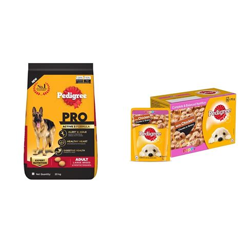 Pedigree PRO Expert Nutrition Active Adult Large Breed Dog (18 Months ...