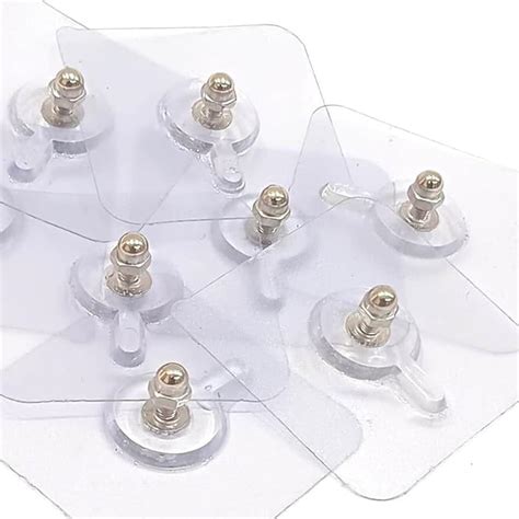 SANVI STAR Clear Plastic Suction Cup Hooks, 10 pcs Pack, Strong ...