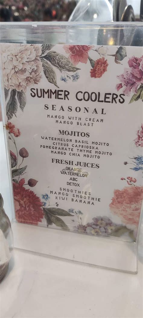Menu at Pimlico Kothrud, Pune