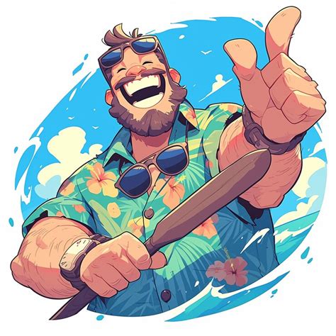 A cocos islander man is kayaking | Premium AI-generated vector