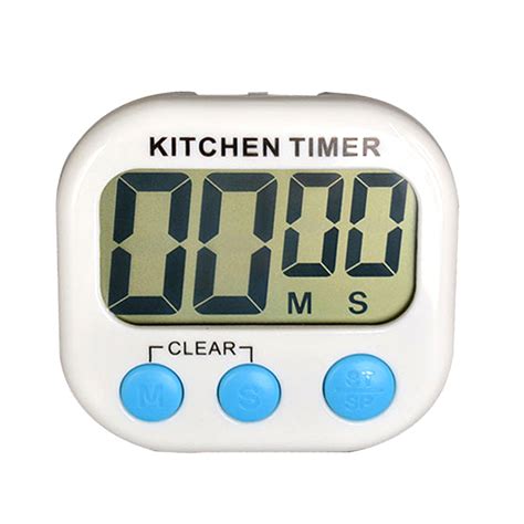 Large Touch Screen Digital Kitchen Timer Countdown Loud Stopwatch Alarm ...