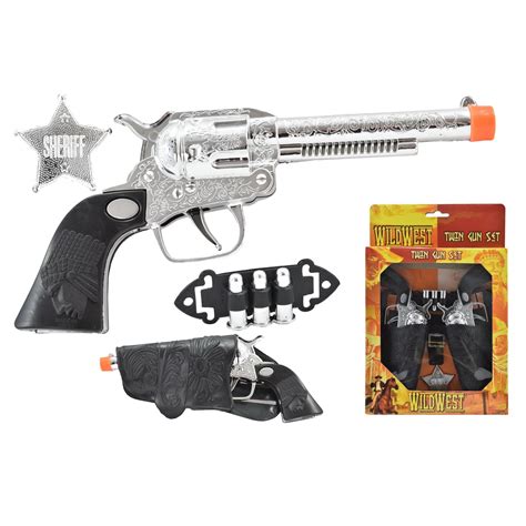 Wild Wild West Cowboy Sheriff Twin Gun Dress Up Set | Desertcart INDIA