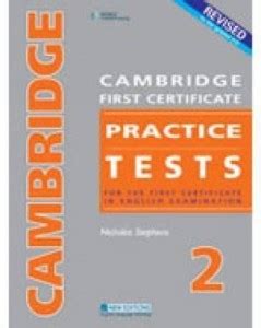 Revised Cambridge FCE Tests 2: For the First Certificate in English ...