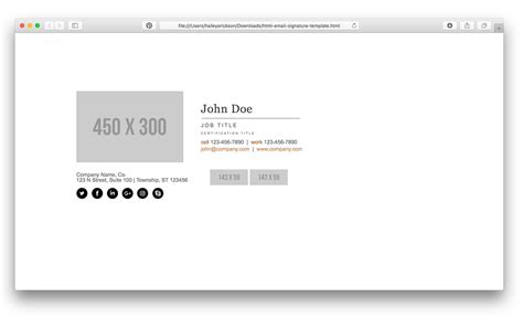 HTML Email Signature 的图像结果