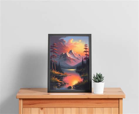 Image result for Bob Ross Paintings Sunset Tutorial