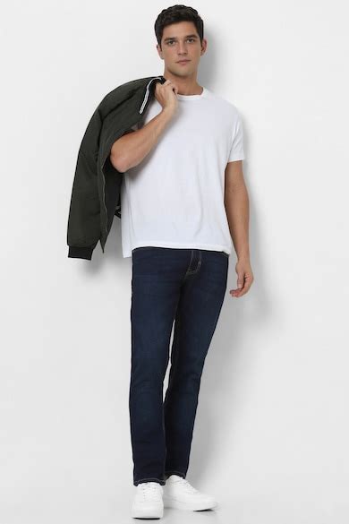 Buy Men Navy Dark Wash Jeans Online - 749483 | Peter England