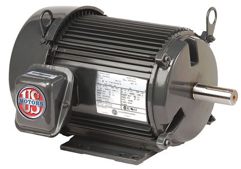 U.S. MOTORS, Totally Enclosed Fan Cooled, Rigid Base Mount, General Purpose Motor - 23J876 ...