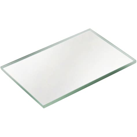 Plymor 2" x 3" Rectangle, 3mm Thick Non-Beveled Glass Mirror, Count: 12 ...