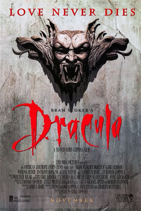 Bram Stoker's Dracula Movie Poster 1992