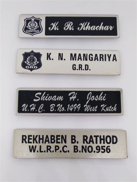 Adrielshop Enterprise - Nameplate | Police Steel Nameplate