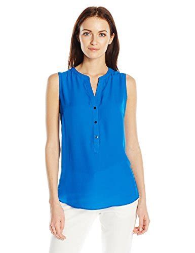 Buy Adrianna Papell Women's Knit Back Sleeveless Equipment Shirt ...