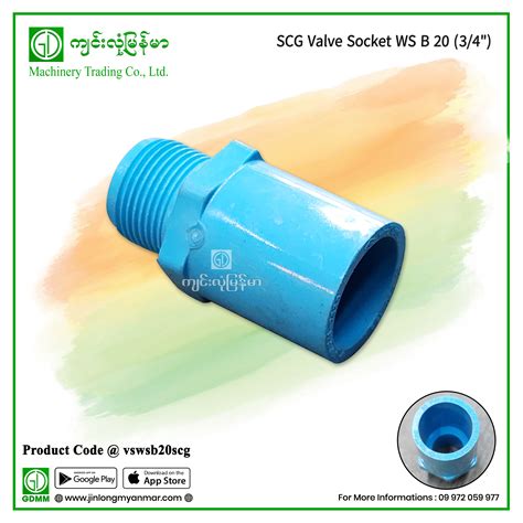SCG Valve Socket WS B 20 (3/4") - Jinlong Myanmar