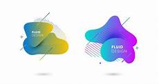Abstract Liquid Shapes by Gradient Abstract Banners With Flowing Liquid Shapes Abstract Liquid Shapes