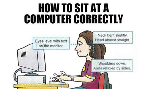 Image result for How to Sit Properly in Computer Lab