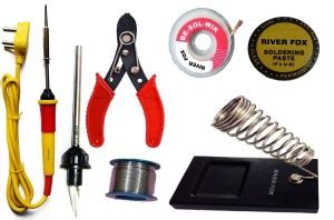 RIVER FOX 25 Watt Soldering Iron Set with Element and Wire Stripper ...