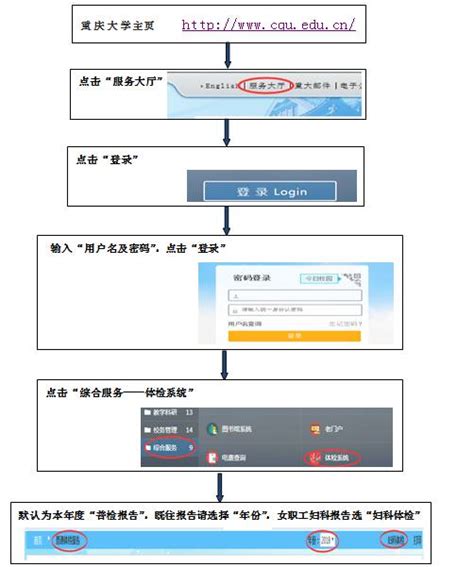 职工健康体检查询流程-重庆大学医院