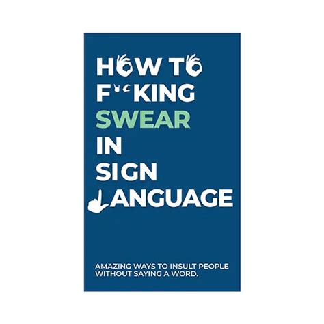 100 Ways How to Swear In Sign Language Card Pack - AbracadabraNYC