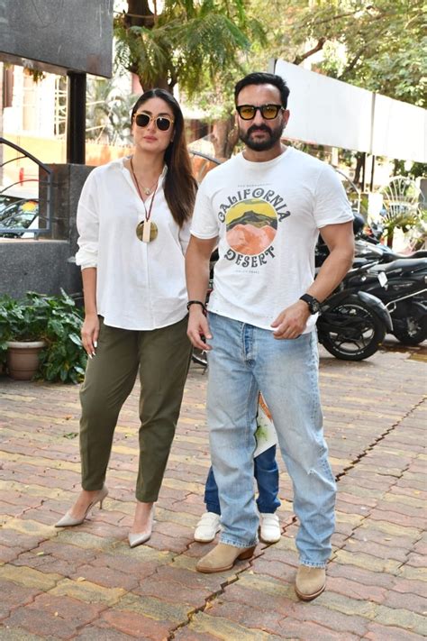 Saif Ali Khan and Kareena twin in white, Taimur is cute in yellow T ...