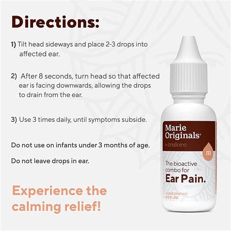 Earache Drops for Ear Infection Prevention & Pain Relief | Swimmer's Ear Solution for Adults ...