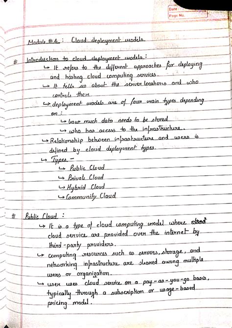 Cloud computing module 4 - Computer science engineering - Studocu