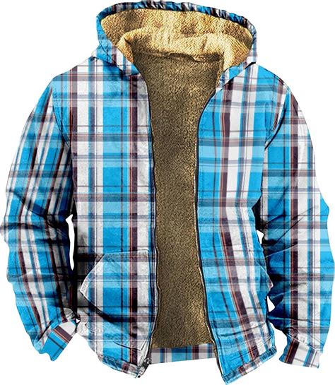 Mens Fuzzy Sherpa Jacket Long Sleeve Fleece Zip Up Coat Faux Tactical ...