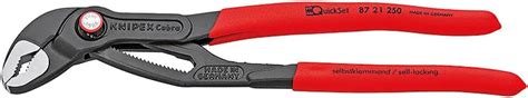 Buy KNIPEX 87 21 250 Cobra Quick Set Water Pump Pliers, 10-Inch Online ...