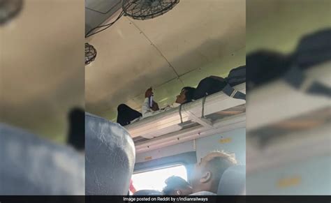Train Passenger Turns Luggage Rack Into Cozy Berth, Pic Amuses Internet