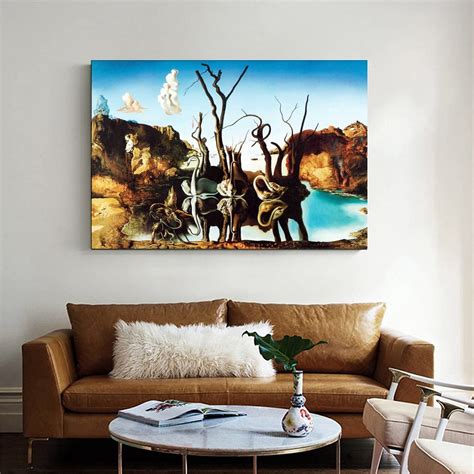 Swans Reflecting Elephants