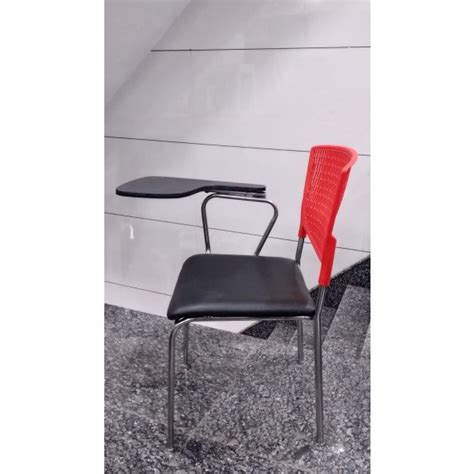 Buy Study Chair - Crystal Study Chair In Cushion Seat and Back (Red)