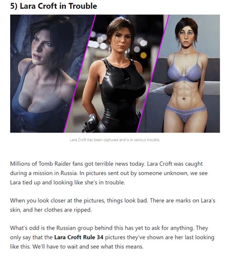 A sexy story about Lara's new life with pictures (Rule 34) : r ...