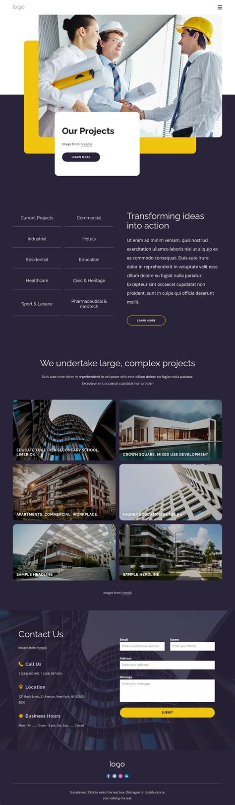 Image result for HTML Project Template
