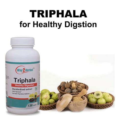 Buy WAY2HERBAL TRIPHALA | HEALTHY DIGESTION - 120 TABLETS Online & Get ...