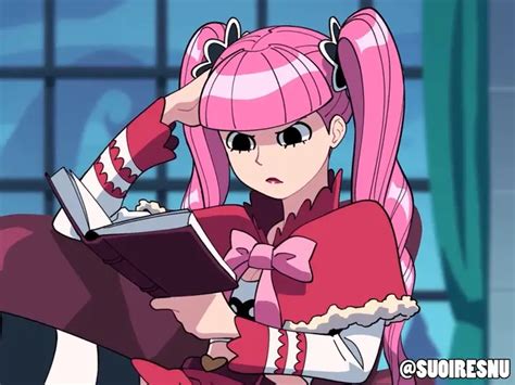 roronoa zoro and perona (one piece) drawn by mimi_hung_(voice_actor ...