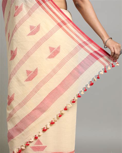 Buy Handloom Jamdani Cotton Saree I ArtEastri – Arteastri